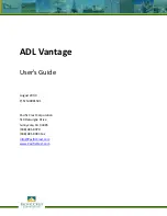 Предварительный просмотр 1 страницы Pacific Crest ADL Vantage User Manual