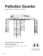 Pacific Currents Palladian Gazebo PC-10053 Owner'S Manual preview