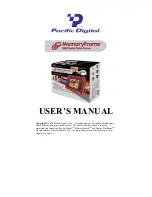 Pacific Digital Digital Pacific USB Digital Photo Frame... User Manual preview