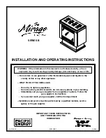 Pacific energy B Series Installation And Operating Instructions Manual preview