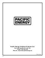 Предварительный просмотр 20 страницы Pacific energy B Series Installation And Operating Instructions Manual