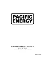 Предварительный просмотр 24 страницы Pacific energy DESIGN-E Operating Instructions Manual