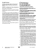 Preview for 16 page of Pacific energy FP16 Installation And Operating Instructions Manual