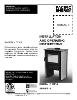 Pacific energy NEO 1.6 INSERT Nstallation And Operating Instructions предпросмотр