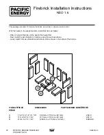 Предварительный просмотр 18 страницы Pacific energy NEO 1.6 INSERT Nstallation And Operating Instructions