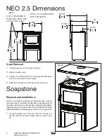 Предварительный просмотр 8 страницы Pacific energy NEO 2.5 NEOSTONE Installation And Operating Instructions Manual