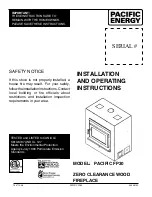 Предварительный просмотр 1 страницы Pacific energy PACIFIC FP30 Installation And Operating Instructions Manual