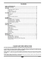 Preview for 2 page of Pacific energy Pacific VISTA Operating Instructions Manual