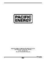 Preview for 20 page of Pacific energy Pacific VISTA Operating Instructions Manual