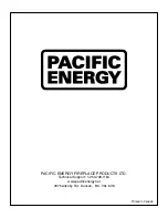 Предварительный просмотр 24 страницы Pacific energy SUMMIT INSERT SERIES - B Nstallation And Operating Instructions