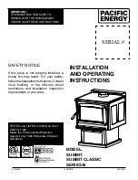 Pacific energy SUMMIT Installation And Operating Instructions Manual preview