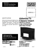 Pacific energy T5 Installation And Operating Instrictions preview