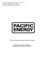 Предварительный просмотр 32 страницы Pacific energy TOFINO i20 Operating Instructions Manual