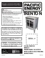 Pacific energy TRENTON A Installation And Operating Instructions Manual preview