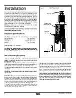 Предварительный просмотр 6 страницы Pacific energy UL 1482 Installation And Operating Instructions Manual