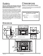 Preview for 3 page of Pacific energy VISTA D SERIES Installation And Operating Instructions Manual