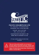 Preview for 48 page of Pacific Helmets F15 User Information