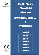 Preview for 1 page of Pacific Hoists U-MEGA PEH050 Operations Manual & Parts List