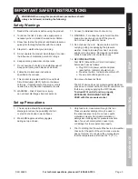 Preview for 3 page of Pacific hydrostar 1650 PSI Owner'S Manual And Safety Instructions