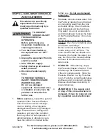 Preview for 16 page of Pacific hydrostar 99741 Set Up And Operating Instructions Manual