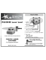 Preview for 1 page of Pacific Laser Systems PLS360E Operating Manual