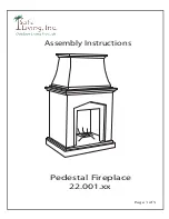 Pacific Living 22.001.xx Assembly Instructions preview