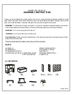 Preview for 2 page of Pacific Living STONE GREY 20.004.22 Assembly Instruction