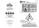 PACIFIC PLAY TENTS Teepee Instructions preview