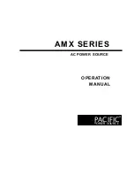 Preview for 1 page of Pacific Power Source 105-AMX Operation Manual