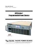 Предварительный просмотр 1 страницы Pacific Power Source 3120AFX Operation Manual