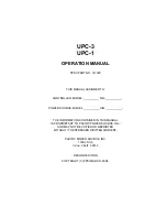 Предварительный просмотр 3 страницы Pacific Power Source UPC-1 Operation Manual