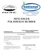 Pacific Steamex Mini-Edger Operating & Maintenance Instructions предпросмотр