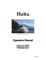 Pacific Trawler 2001 37-foot Pacific Trawler Operation Manual preview