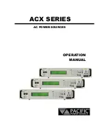 Pacific 110ACX Operation Manual preview