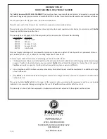 Предварительный просмотр 15 страницы Pacific 535421 Parts & Operating Manual