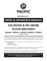 Pacific 545411 Parts & Operating Manual предпросмотр