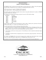 Preview for 13 page of Pacific Aura Operating & Maintenance Instructions