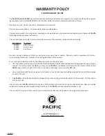 Предварительный просмотр 8 страницы Pacific FM-ME Parts & Operating Manual