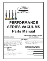 Preview for 1 page of Pacific Performance 127G Parts Manual