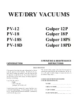 Preview for 1 page of Pacific PV-12 Operating & Maintenance Instructions