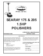 Preview for 1 page of Pacific SEARAY 175 Operating & Maintenance Instructions