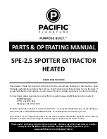 Pacific SPE-2.5 Parts & Operating Manual предпросмотр