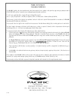 Предварительный просмотр 16 страницы Pacific TIGERRAY 21 Operating & Maintenance Instructions