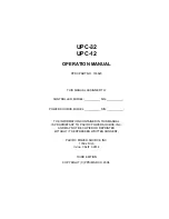 Preview for 3 page of Pacific UPC-12 Operation Manual