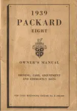 Packard Bell 1939 Eight Owner'S Manual preview