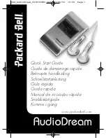 Packard Bell AudioDream Quick Start Manual preview