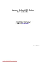 Packard Bell DOTMA-111G16i Service Manual preview