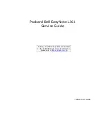 Предварительный просмотр 1 страницы Packard Bell EasyNote LJ61 Service Manual