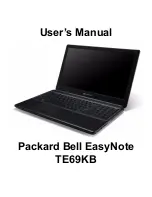 Packard Bell EasyNote TE User Manual preview