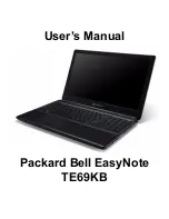 Packard Bell EasyNote TE69KB User Manual preview